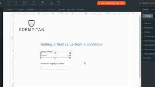 Setting a field value from a condition