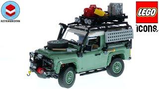LEGO Icons 10317 Land Rover Classic Defender 90 - LEGO Speed Build Review
