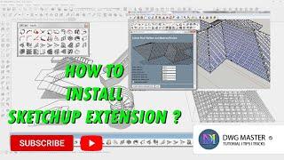 SketchUp extension -how to install plugins in SketchUp 2021