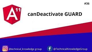 Angular 11 - canDeactivate guard in Angular 11 #tutorial 36