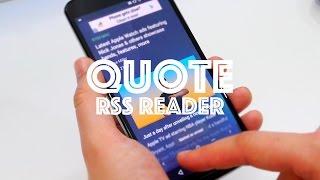 Hands on with Quote - Android RSS reader by Fenix developers