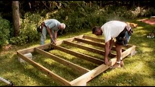 How to Build a Shed: Frame the Floor