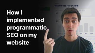 How I implemented programmatic SEO on my website