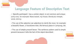 Descriptive Text about Person