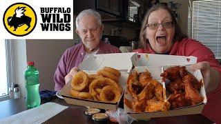 Buffalo Wild Wings Review Wings and Onion Rings #foodreview #fastfoodreview #buffalowildwings