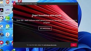 Oops! Something went wrong Error 202 – AMD Software Installer Cannot Proceed as a Windows Update Fix