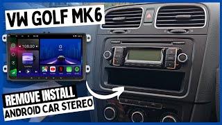 VW Golf MK6 Radio Removal Install Set Up Android Car Stereo Volkswagen Pluscenter