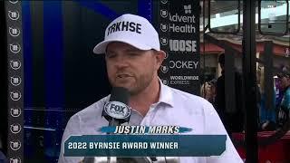 JUSTIN MARKS WINS THE 2022 BYRNSIE AWARD - 2022 TOYOTA SAVE MART 350 NASCAR CUP SERIES AT SONOMA