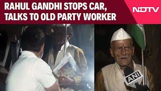 Rahul Gandhi News | Rahul Gandhi Wins Hearts As He Stops Car, Talks To An Old Party Worker In Delhi