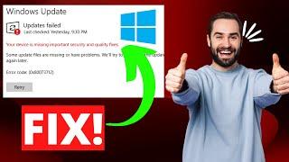 FIX Your device is missing important security and quality fixes Error in Windows Update