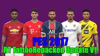 PES 2017 | RT Mega Tattoopack Update V1 | Review & Install