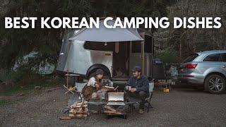 Camping on the Lake and cooking Korean food | Snow Peak | Airstream Basecamp | Ecoflow | Moonshade