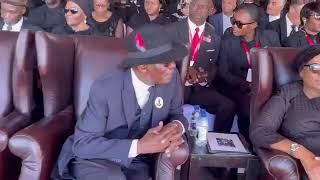 Former President and First lady awaits for the National Memorial Service #namibia