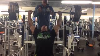 405lb seated military press at 19 yr