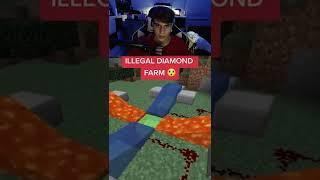 Crazy Diamond Farm In Minecraft! #shorts
