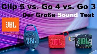 JBL Clip 5 vs. GO 4 vs. GO 3: Der ultimative Vergleich tragbarer Bluetooth-Lautsprecher