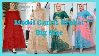 Model Baju Gamis Brokat Untuk Orang Gemuk/Jumbo Terbaru 2021.