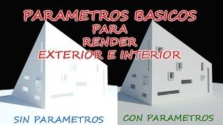 Sketchup + Vray = Parametros render exteriores e interiores.