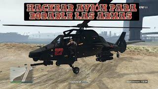 Hackear AVIÓN para robarle suministros de ARMAS GTA ONLINE