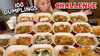 100 DUMPLINGS CHALLENGE at Cali Dumplings in Orange, CA!! #RainaisCrazy