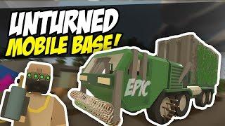 EPIC MOBILE BASE - Unturned Base Build (Funny Moments)