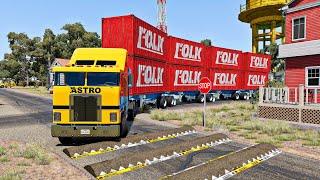 Trucks vs Speed Bumps #27 | BeamNG Drive |  TrucksBumps