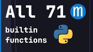 All 71 built-in Python functions