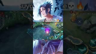 Suyou x Sasuke uchiha|| upcoming naruto collab #mobilelegends #mlbb #skinupdate #ytshorts  #naruto