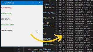 Making a crypto price tracking program with Python