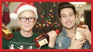 The DRUNK 12 Days of Christmas Challenge (ft. Sawyer Hartman) | Tyler Oakley