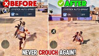 10 Best Settings To Stop Crouching In Call Of Duty Mobile Battle Royale | Stop Crouching In CODM BR