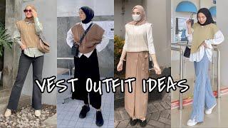 INSPIRASI OOTD VEST HIJAB