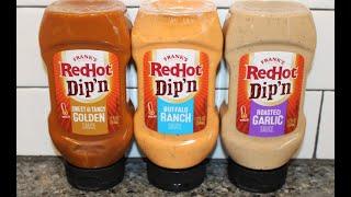 Frank’s RedHot Dip’n Sauce: Sweet & Tangy Golden, Buffalo Ranch and Roasted Garlic Review