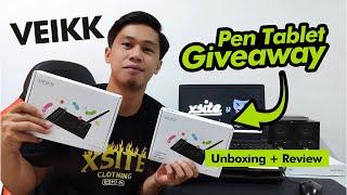 VEIKK VK430 Pen Tablet Giveaways | Unboxing