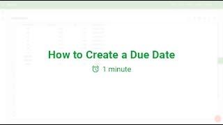 How to Create a Due Date Field