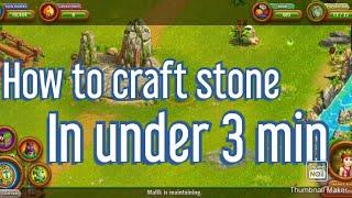 How to craft STONE : Virtual Villagers Origins 2