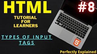 Different types of input tags in HTML || Tutorial