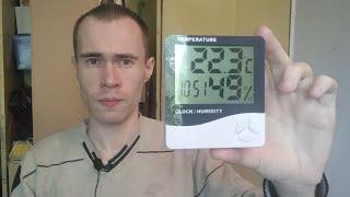 Метеостанция для дома из фикс-прайса: температура, влажность, время; 250руб, обзор