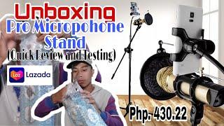 UNBOXING PRO MICROPHONE STAND (QUICK REVIEW) | JhayL TV