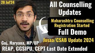 All Counselling (28 July'24) | NATA 2024 | Mhtcet 2024 | CSAB 2024 | CEPT | Sachin Prajapat