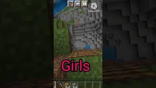 boys Vs girls | Minecraft | #swagarmy #shorts #viral #minecraft || swag gamer