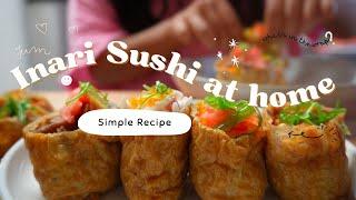 Delicious Inari Sushi Recipe: Making Korean Style Yubuchobap Street Food