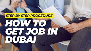 Jobs in dubai | how to get job in Dubai | Dubai jobs