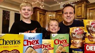 How to make the Best Chex Party Mix -Boys Fun Cooking Event