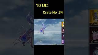 Glacier Scarl Crate opening for 10 UC BGMI #bgmi #bgmilive #bgmishorts #luckycrateopening