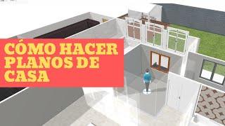 Cómo hacer PLANOS + IMÁGENES 3D de una casa | Fácil + Programa Gratuito