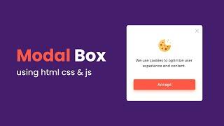 How To Make Cookies Message Popup For website Using HTML CSS JavaScript