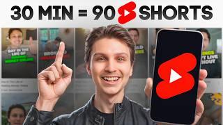 How to Generate 90 YouTube Shorts in 30 Minutes Using AI