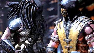 The Predator vs Scorpion (Hardest AI CPU) - Mortal Kombat X