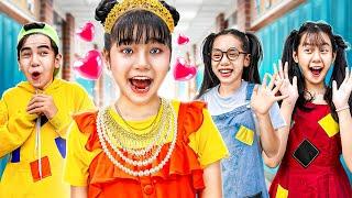 First Day Of Rich Baby Doll In Poor School - Funny Stories About Baby Doll Family